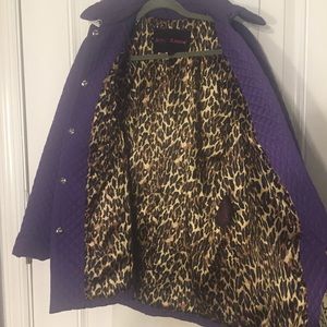 Purple quilted Betsey Johnson jacket !